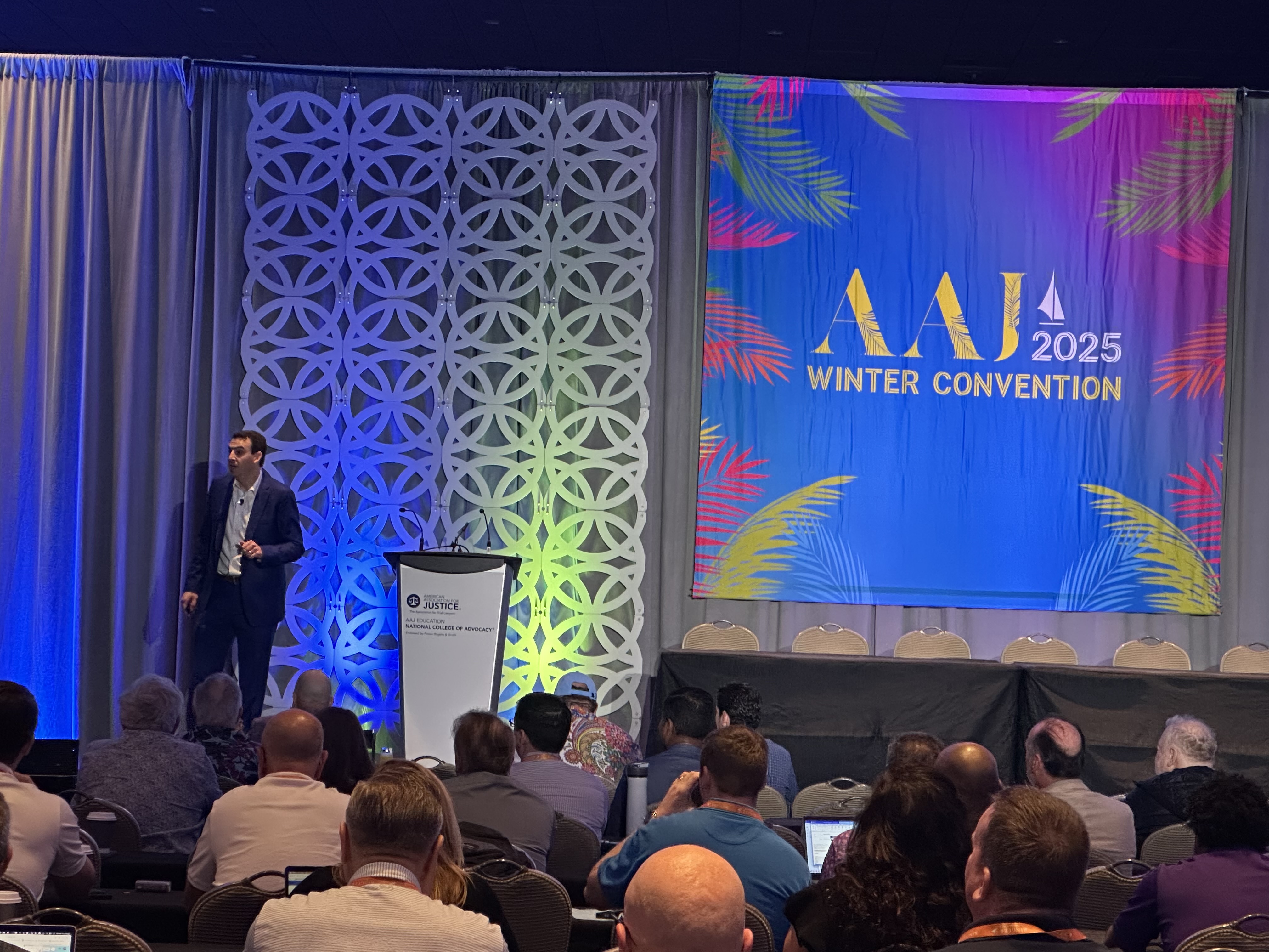 Chicago personal injury attorney David J. Rashid presents at AAJ Winter Convention