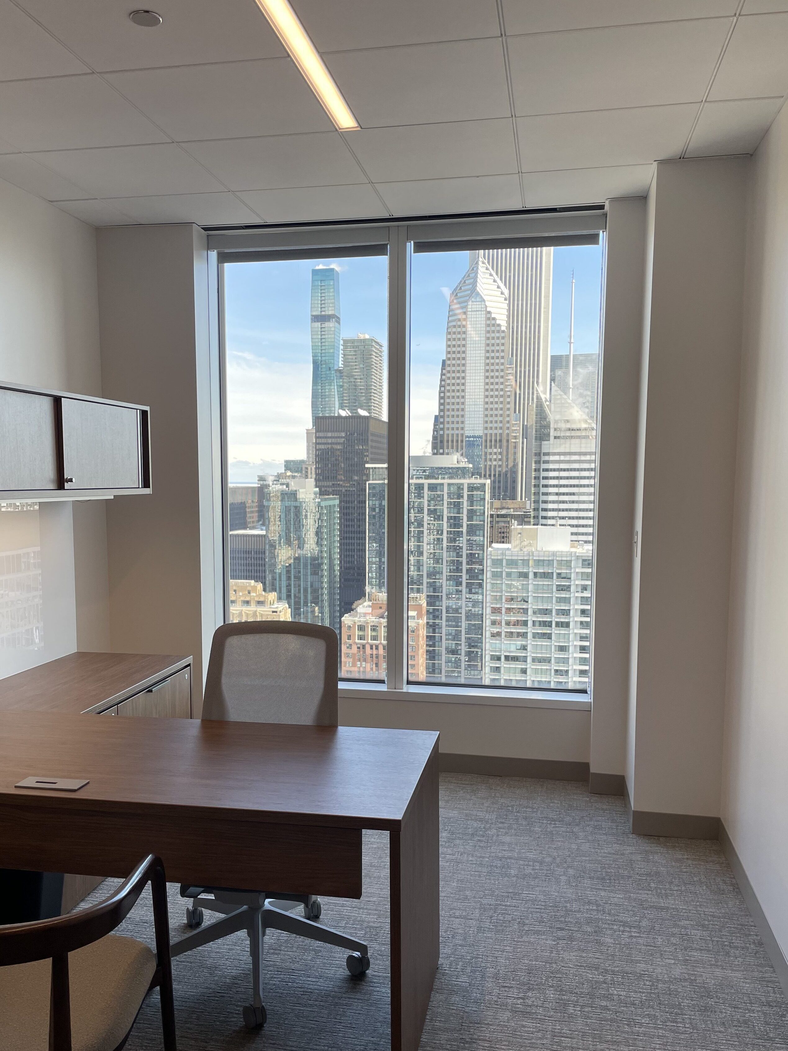 Empty Chicago office on the 35th floor of Salvi, Schostok & Pritchard, P.C.